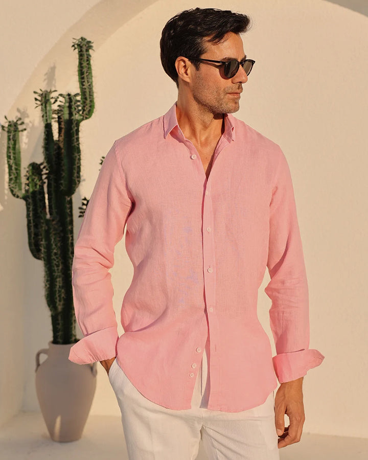 Classic Pink Cotton Shirt – Timeless Wardrobe Essential