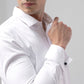 White Comfort-Fit Cotton Shirt for Office Wear