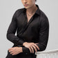 Black Smart-Fit Cotton Shirt for Work & Daily Use