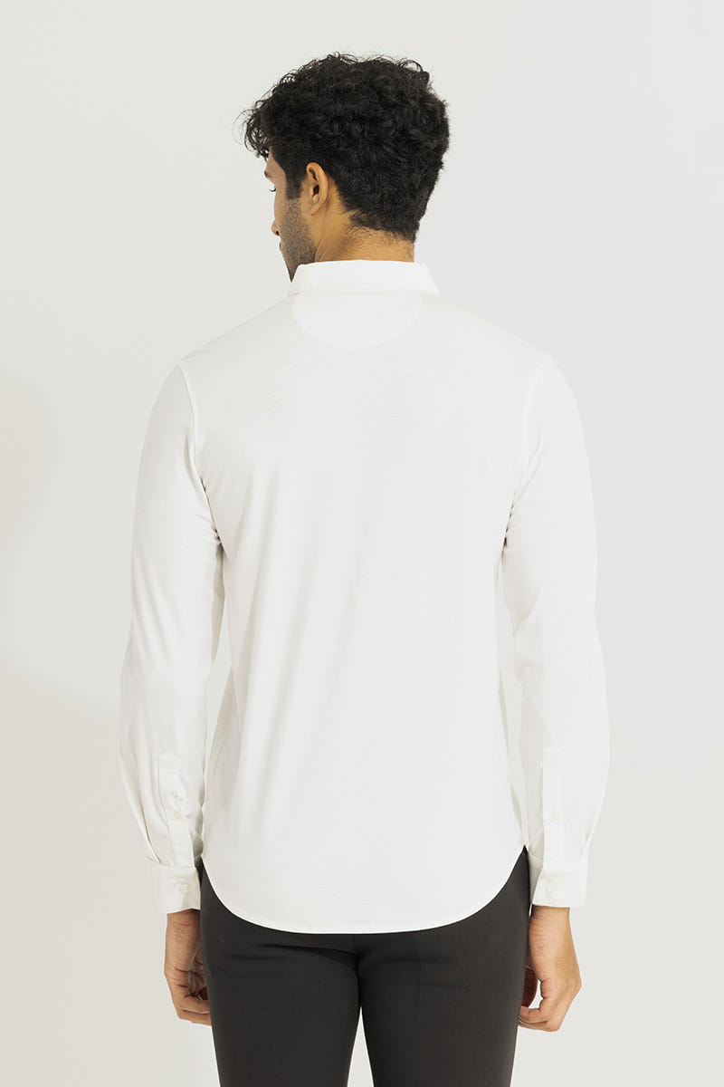 White Luxe Soft Cotton Shirt for Professional & Daily Outfits