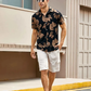 Black Color Rayon Half Sleeve Shirt