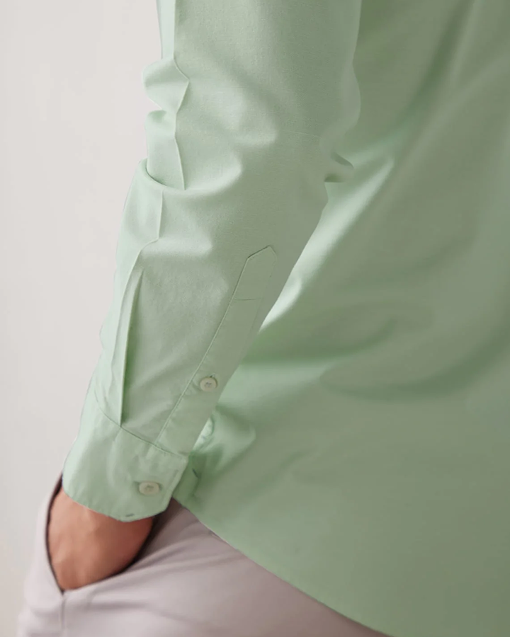 Lemon Green Colored Cotton Shirt