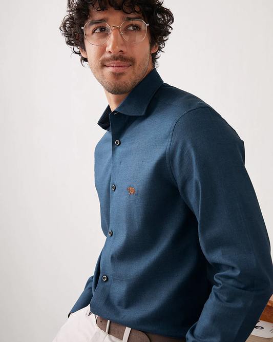 Admiral Indigo Semi-Formal Shirt