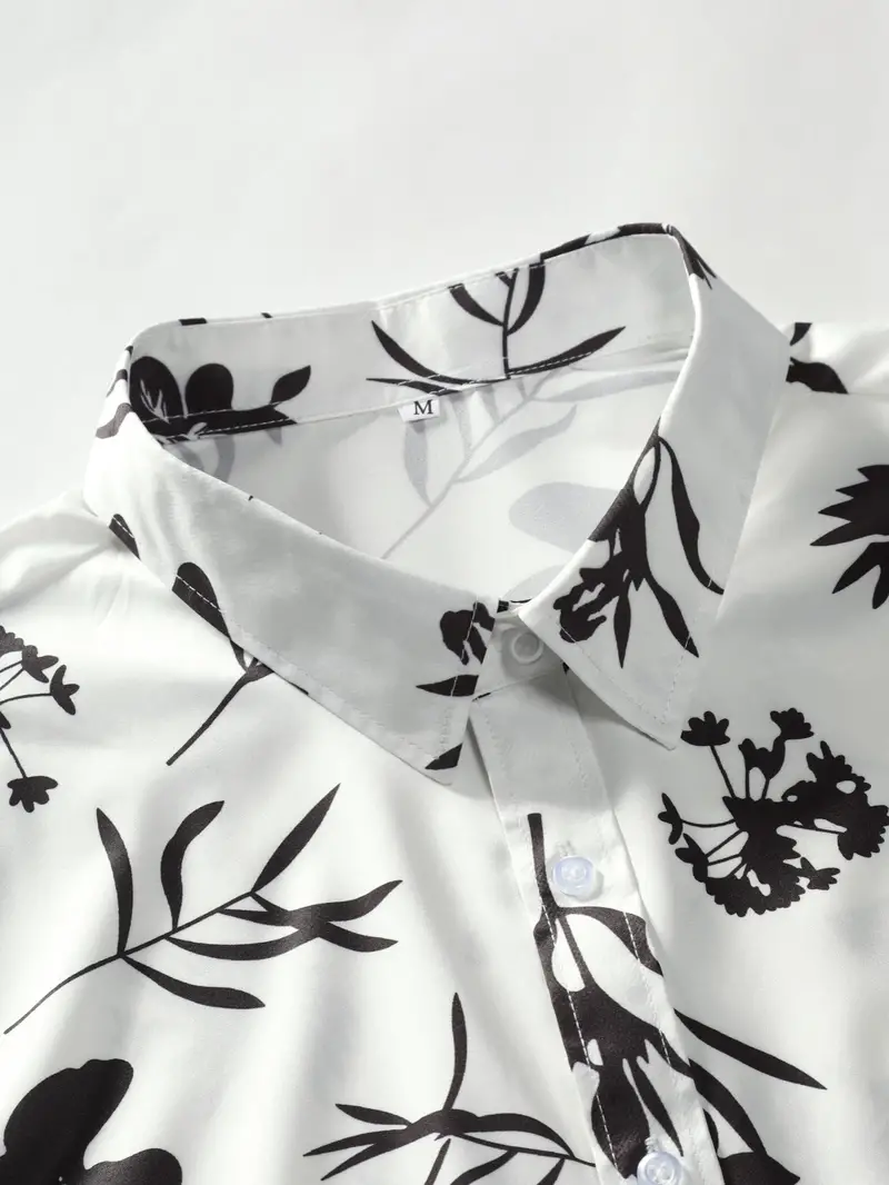 Premium White Colored Rayon Floral Shirt