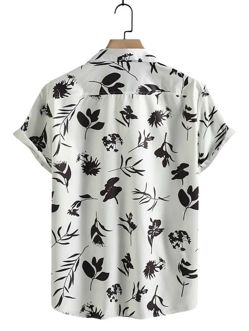 Premium White Colored Rayon Floral Shirt