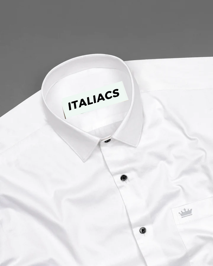 Bright White Premium Cotton Shirt