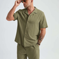 Regular Fit Army Green Colored Cotton Shirt