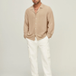 Stylish Solid Beige Colored Cotton Shirt