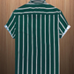 Men's Teal Green Colored Stripe Shirt