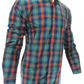 Dark Green Checks Print Cotton Shirt