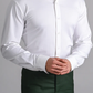 Formal White Colored Cotton Stretch Shirt