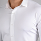 Formal White Colored Cotton Stretch Shirt
