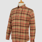 Golden Colored Checks Printed Full Sleeves Shirt