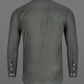 Grey Colored Linen Floral Printed Shirt