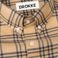 Brown Colored Cotton Checkered Shirt