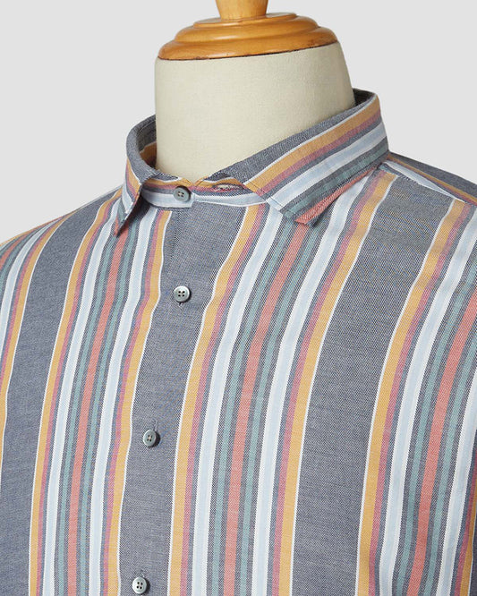 Symphony Cotton Striped Full Sleeve Shirt