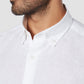 White Colored Linen Shirt
