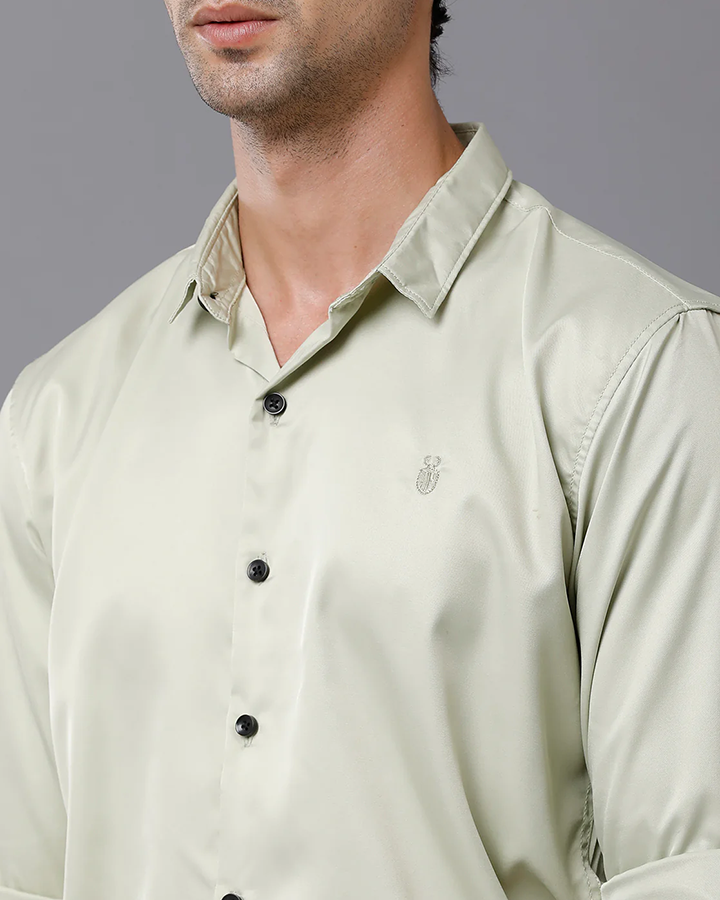 Pista Colored Cotton Solid Full Sleeve Shirt