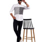 White Color Striped Stylish Shirt
