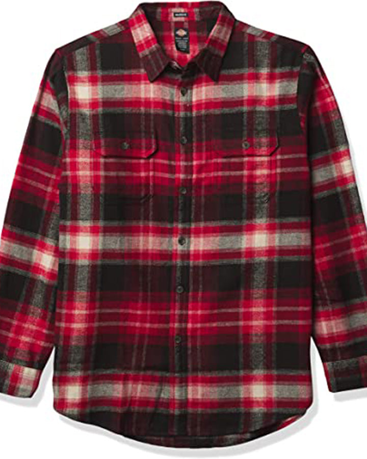 Red & Black Checked Cotton Full Sleeve Shirt