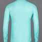 Formal Aqua Blue Colored Linen Solid Shirt