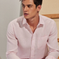 Premium Light Pink Colored Cotton Shirt