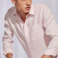 Premium Light Pink Colored Cotton Shirt