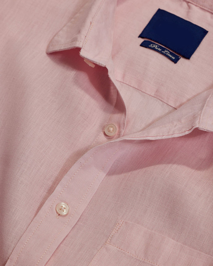 Premium Light Pink Colored Cotton Shirt