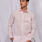 Premium Light Pink Colored Cotton Shirt