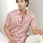 Pink Colored Geometric Printed Shirt