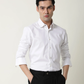 Luxury Plain Cotton White Shirt
