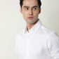 Luxury Plain Cotton White Shirt