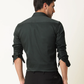 Dark Olive Colored Cotton Stretch Shirt