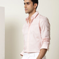 Light Pink Colored Cotton Solid Shirt