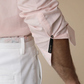 Light Pink Colored Cotton Solid Shirt