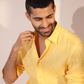 Premium Yellow Colored Linen Shirt