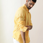 Premium Yellow Colored Linen Shirt