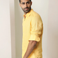 Premium Yellow Colored Linen Shirt