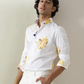 Peary White Colored Floral Printed Shirt