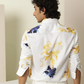 Peary White Colored Floral Printed Shirt