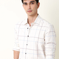 White Colored Cotton Duplin Checks Shirt
