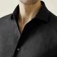 Flexile Black Colored Cotton Shirt