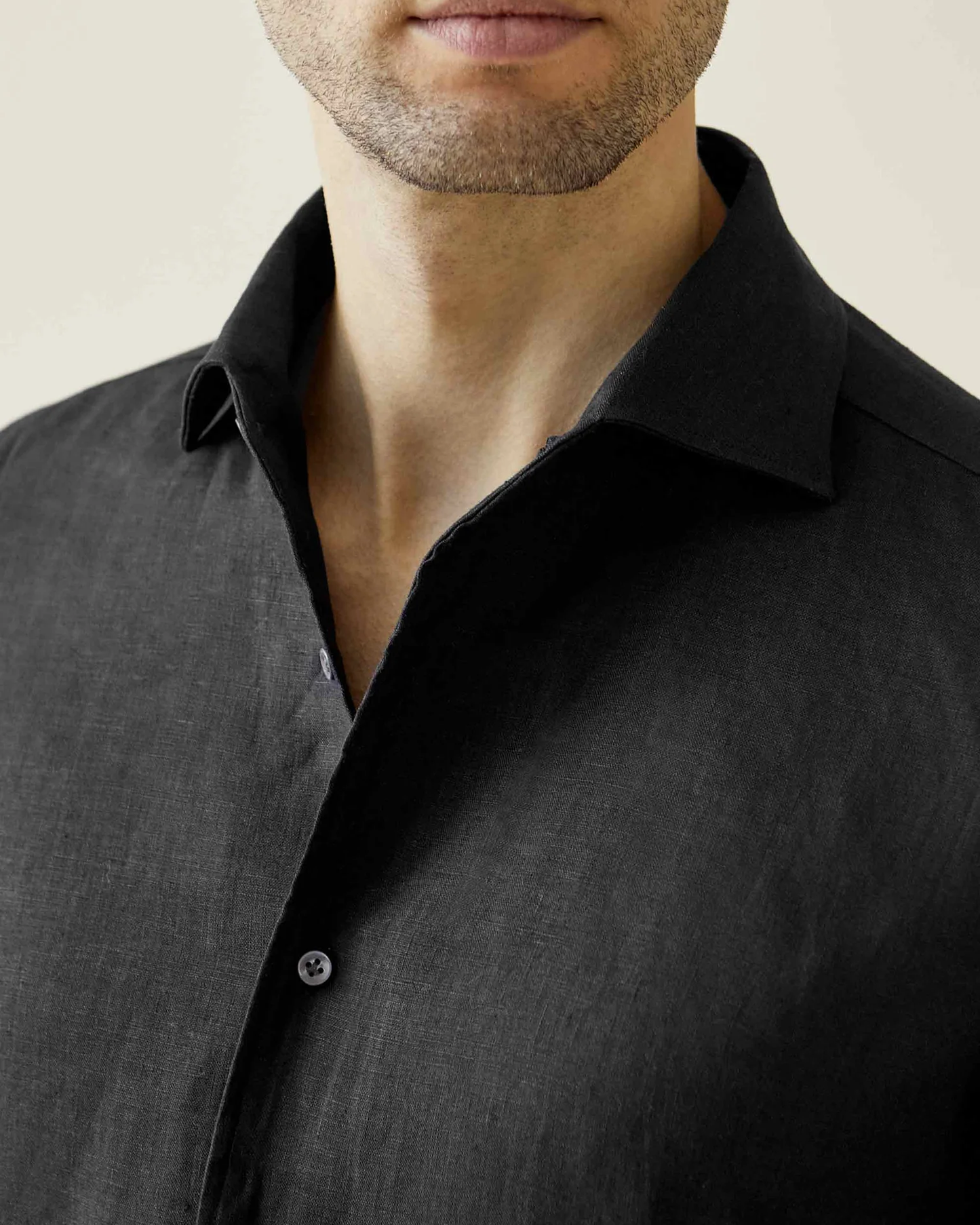 Flexile Black Colored Cotton Shirt