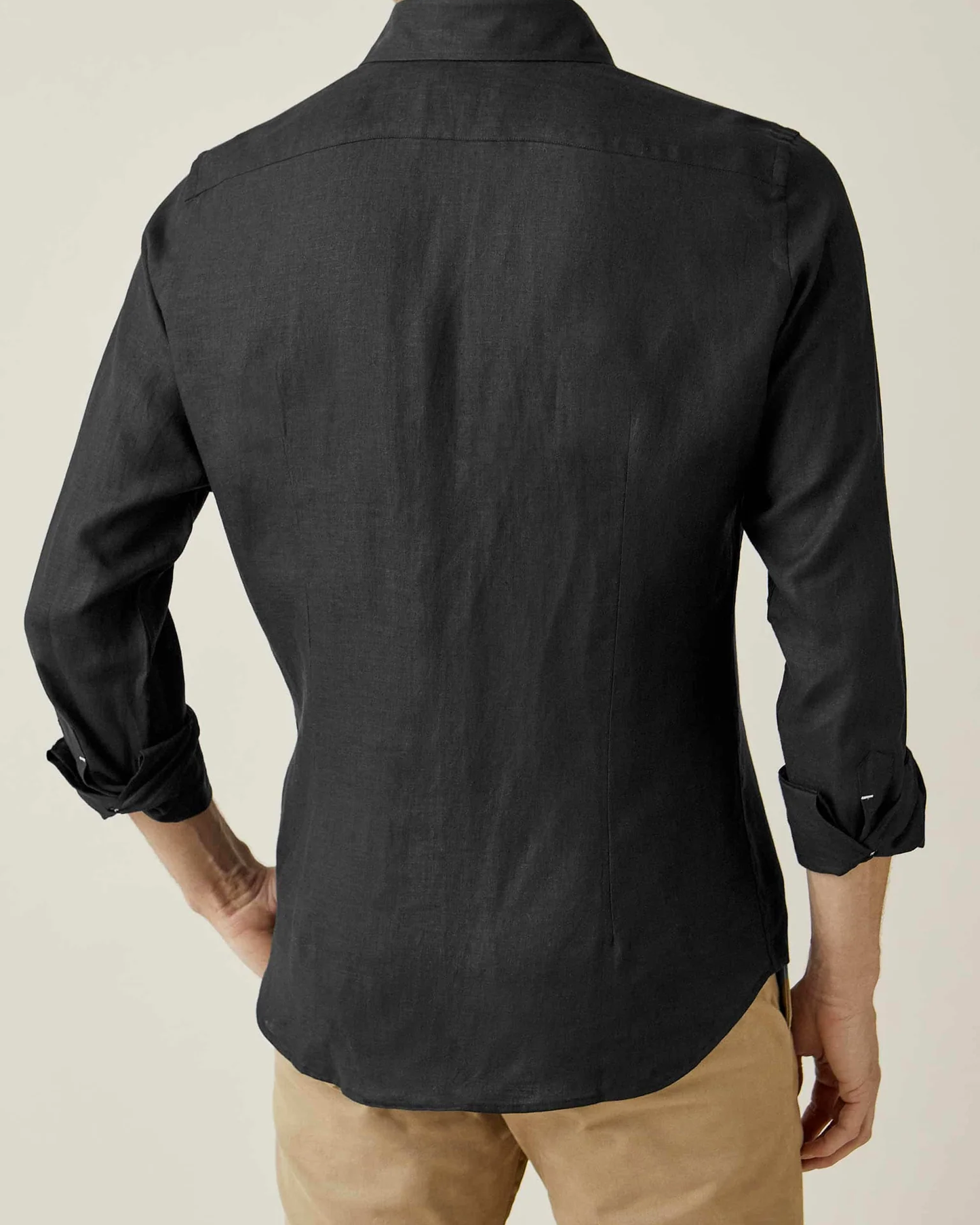Flexile Black Colored Cotton Shirt