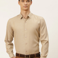 Classic Beige Colored Cotton Formal Shirt