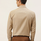 Classic Beige Colored Cotton Formal Shirt