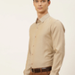 Classic Beige Colored Cotton Formal Shirt