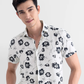 Aster's White Colored Printed Shirt