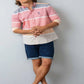 Pink & Grey Striped Full Sleeve Shirt