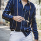 Fresh Navy Blue Colored Cotton Full Sleeve Shirt
